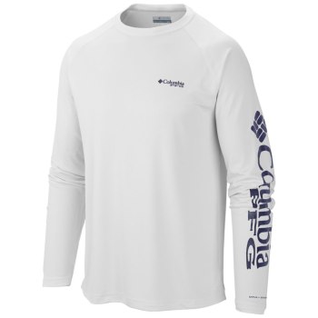 Columbia Sweater Heren, PFG Terminal Tackle Long Sleeve Tall Wit, 52CGOHIKP